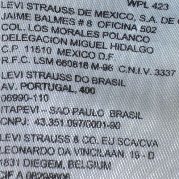 Women’s Levi's High Rise Skinny Slim Stretch Blue Jeans W28 L32 US Size - Picture 8 of 8